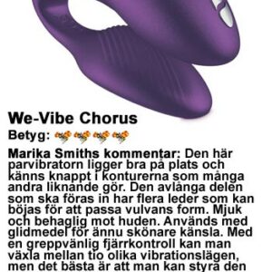 We Vibe Chorus Purple parvibrator med trådlös kontroll och justerbar passform