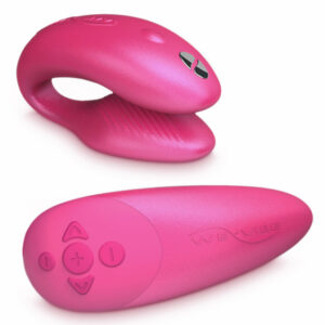 Chorus Pink parvibrator med trådlös styrning och justerbar passform