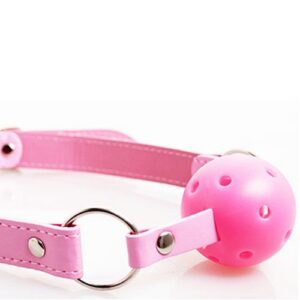 Komplett rosa bondagekit från Blush-serien med halsband, fängsel och ögonmask