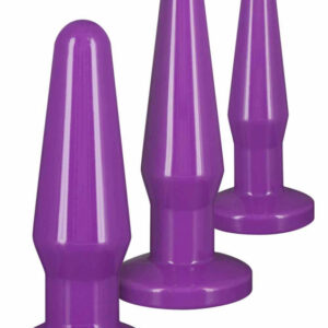 Tre analpluggar från Butt Buddies Set i flexibel PVC-material