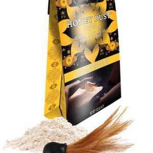 Kyssvänligt kroppspuder Kissable Honey Dust med fjäderapplikator