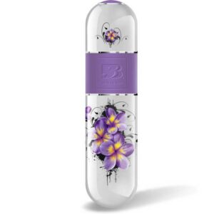 Sensual Floral bulletvibrator i ftalatfritt material med non-slip grip
