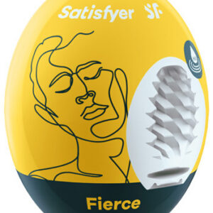 Vibrerande ägg Satisfyer Egg Fierce med skruvad insida i mjukt TPE