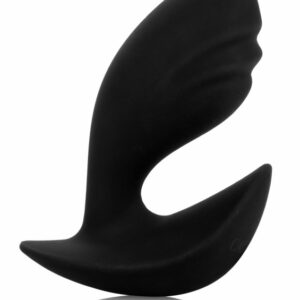 Analplugg Booty Probe med ribbor, bullig form och större bas