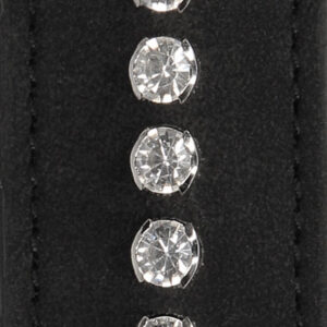 Handbojor Ouch Diamond Cuffs i läderimitation med strassdekorering