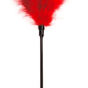 Seductive Tickler fjädersmekare med röda fjädrar för BDSM-förspel
