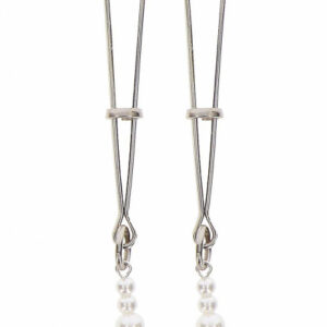 Justerbara bröstvårtssmycken Nipple Tweezers med snygga pärlor