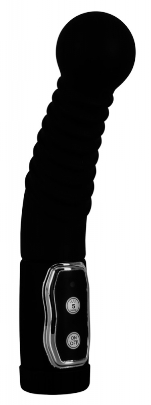 Prostata Twist – roterande prostata-vibrator med ribbat skaft