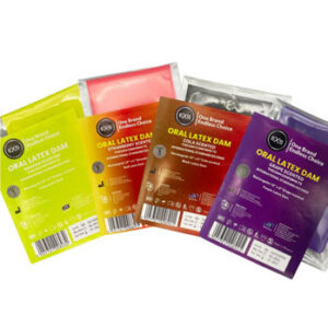 Slicklapp av latex för säkert oralsex, skyddande film i 1-pack