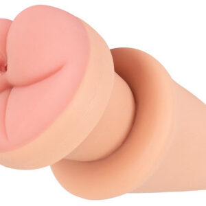 Flexibel buttplug extension som fungerar som buttplug, penisförlängning och masturbator