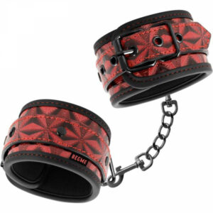 Red Ankle Cuffs vristfängsel i röd neopren med mjuk fodring och kontrastsömmar