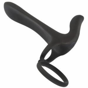 Parvibrator Velvet med två justerbara ringar för penis och pung