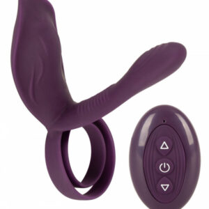 Par vibrator med vibrerande klitorisstimulering för två — träffar klitoris under samlag