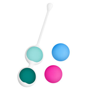 Happy Kegel Beads knipkulor – fyra utbytbara vikter för progressiv träning
