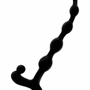 Flexibla analkulor Anal Beads i TPR-material med fem ovalformade kulor