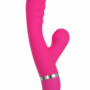Rabbit Frenzy Foreplay med lufttrycksretare och vibrerande stav för dubbelstimulering