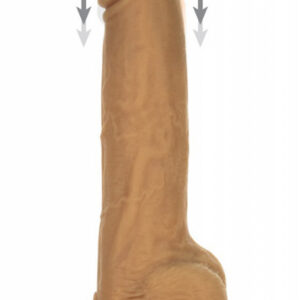 Fjärrstyrd stötande dildo med premiumkonstruktion och trådlös fjärrströmning