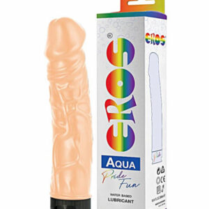 Eros Pride Fun glidmedelflaska i dildo-design med ådrigt skaft