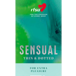 RFSU Sensual profilerad och knottrig kondom i latex, 10-pack med glidmedel