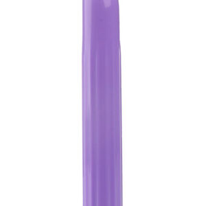 Long Ladyfinger vibrator med längsgående ribbor och rundad spets, längre modell