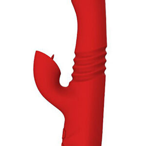 Rabbitstav Velvet med thrusting-funktion och klitorisstimulator för intensiv stimulering