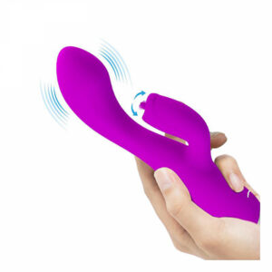 Licking Vibb Gloria rabbit vibrator med slickande klitorisstimulator och vibrerande stav