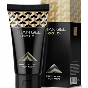 Penisförstorande kräm Titan Gel Gold i tubförpackning