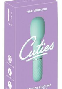 Cuties Mini Wand Grön minivibrator med flexibelt massagehuvud