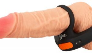 Rebel vibrerande scrotumstimulator med flexibel cockring