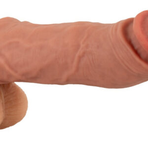 Vibro Sleeve vibrerande penissleeve i Liquid Silicone med realistisk design och ballring