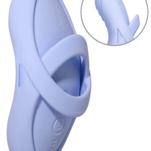 Echo 2 Fingervibrator med elastisk silikonögla av Liquid Silicone