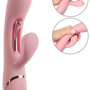 Avenor rabbitvibrator med tre motorer och vibrerande metalltunga