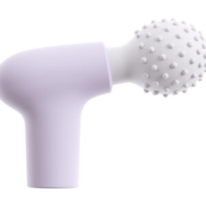 Kompakt RIONEX Mini Magic Wand massage gun-vibrator med silikonstruerad massagehuvud