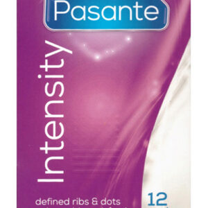 Intensity strukturerad kondom 12-pack med knottror och räfflor
