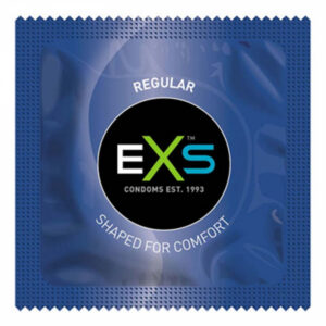 EXS Regular naturlatexkondom med utsvängd topp och silikonglidmedel