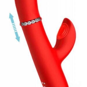 Divya Rabbit Vibrator med pärlor innanför skaftet och pulsande klitorisstimulator