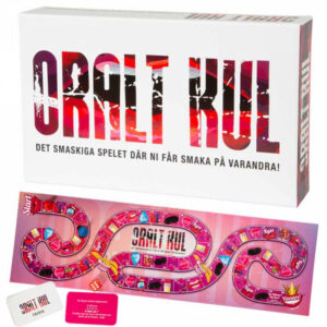 Oralt Kul vuxenbrädspel för par med spelplan och aktivitetskort