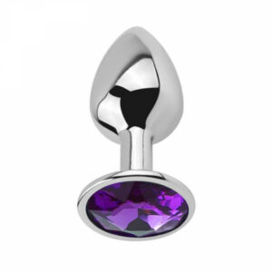 Liten buttplug Dream Plug Iris S med gnistrande lila juvel