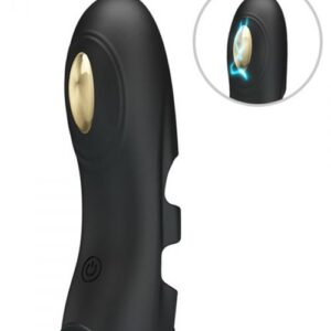 Elektrostimulering fingervibrator Electric Finger med guldpläterad yta