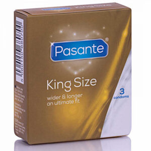 Pasante King Size Naturlatex Kondomer i 3-pack med diskret förpackning