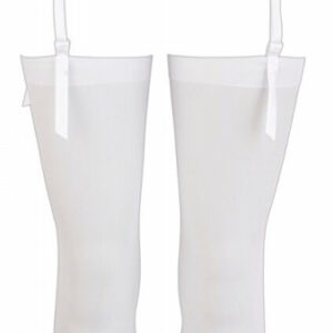 Höfthållare Belt - Stockings i vit spets med blomstermönster och matchande strumpor
