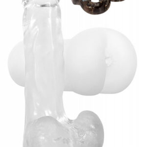 Realistisk masturbator stroker Gender X Combo med vibrerande ring — tredelade set