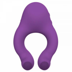 Vibrerande penisring Licking Tongue Ring med slickande tungafunktion