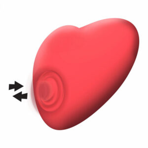 Hjärtaformad vibrator Heartbeat med vibrations- och pulseringsfunktion