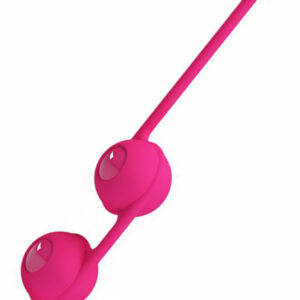 Kegel Balls Pink rosa silikon knipkulor för bäckenbottenträning