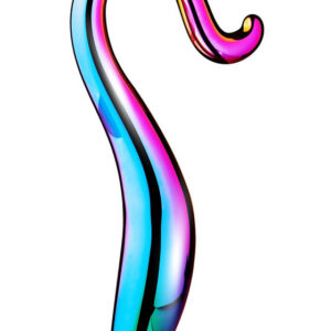 Glasstav Glamour Glass Dildo av borosilikatglas med böjd form