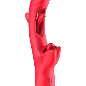 Flipping Mouth munvibrator med vibrationseffekt och fladdrande tungasimulatorfunktion