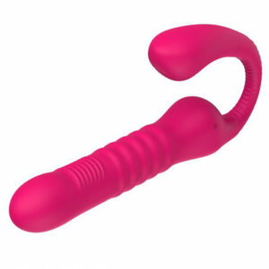Strapless Strap On Thrusting — innovativ dubbel njutning utan traditionell sele