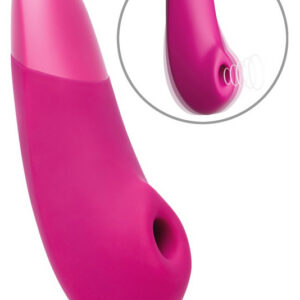 Rosa lufttrycksvibrator Womanizer Enhance med tryckvågs- och vibrationsfunktion