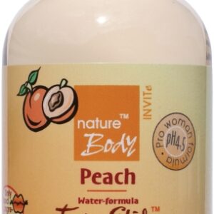 Invit Peach vattenbaserat glidmedel med fruktsmak, 100 ml flaska